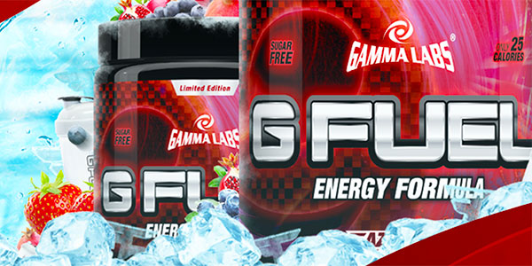 Limited edition glass to go with Gamma Lab's limited edition FaZeberry G Fuel