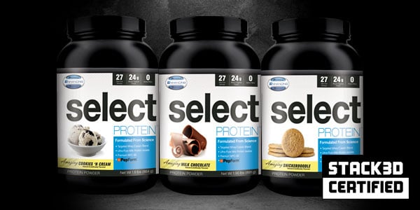 PES Select Protein Stack3d Certified and with almost 3% more protein than promised