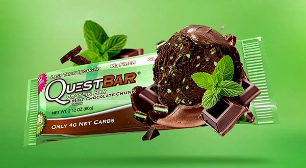 mint chocolate quest bar