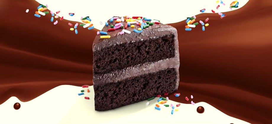 chocolate birthday cake one bar