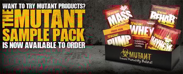 Mutant supplement sample box for $4.99