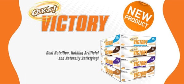 Oh Yeah! Victory protein bars in four flavors