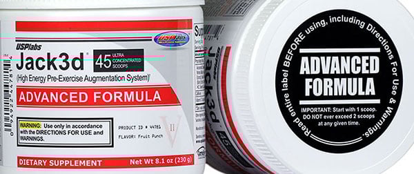 USP Labs new pre-workout supplement Jack3d Advanced USP Labs new pre-workout supplement Jack3d Advanced