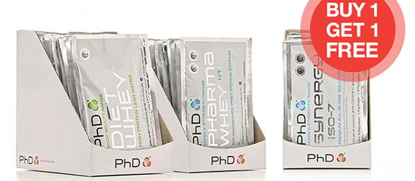 50% off PhD Nutrition protein powder samples for a limited time