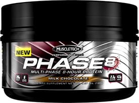 Muscletech's new trial size tub of Phase8