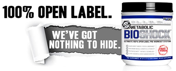 Giant Sports unveil the finished facts panel of Metabolic Bioshock