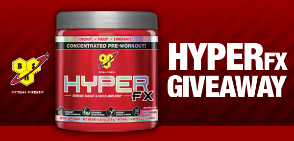 Be in to win one of five bottles of BSN's reformulated Hyper FX Be in to win one of five bottles of BSN's reformulated Hyper FX