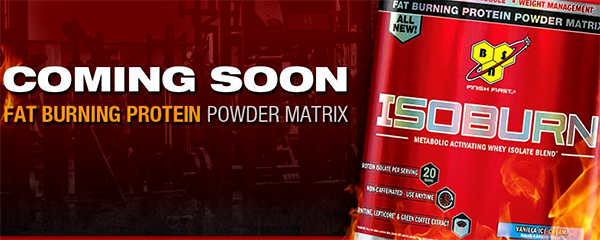 Official facts panel for BSN's upcoming protein powder IsoBurn