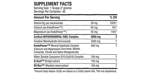 ANS Performance CreXcel facts panel
