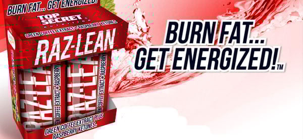 Top Secret Nutrition's new premixed on-the-go formula Raz-Lean