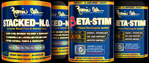 Ronnie Coleman Beta-Stim and Stacked-N.O. powder Ronnie Coleman Beta-Stim and Stacked-N.O. powder