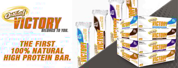Oh Yeah add three new flavors to their Victory protein bar