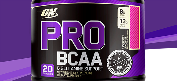 Facts panel and release details for Optimum Nutrition's Pro BCAA