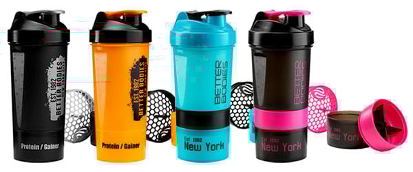 SmartShake's four new custom Better Bodies SmartShakers