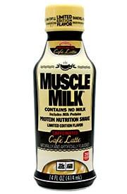 Cytosport's limited edition Muscle Milk 14oz RTD cafe latte