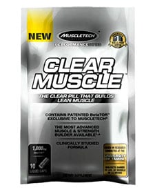 Muscletech produce a 10 capsule Clear Muscle