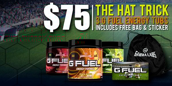 Three Gamma Lab's G Fuel for $75 with freebies Three Gamma Lab's G Fuel for $75 with freebies