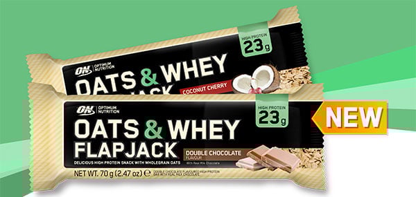 Optimum Nutrition's European exclusive Oats & Whey Flapjack