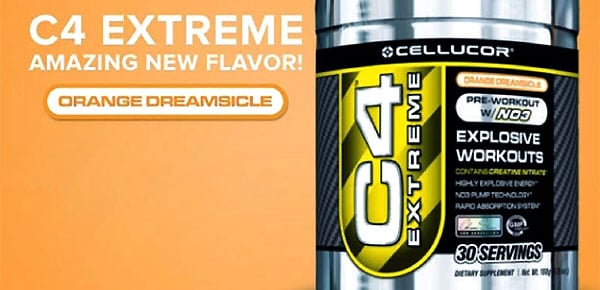 Cellucor introduce C4 Extreme flavor number 12 orang dreamsicle Cellucor introduce C4 Extreme flavor number 12 orang dreamsicle