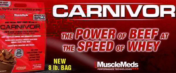 MuscleMeds due to release a 8lb Carnivor and 10lb Carnivor Mass