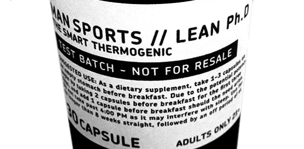 MAN Sports preview their smart thermogenic Lean Ph.D MAN Sports preview their smart thermogenic Lean Ph.D