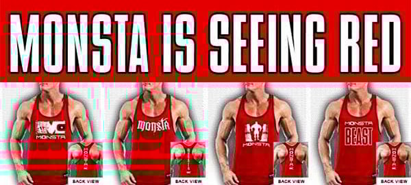 Monsta Clothing produce 12 new red tank variants for summer