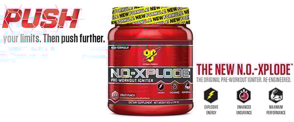BSN's new N.O. Xplode on sale direct for $2 a serving