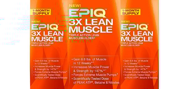 3X Lean Muscle making promises as latest Epiq supplement