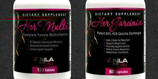Two more basic supplements confirmed for NLA For Her, Her Multi and Her Garcinia