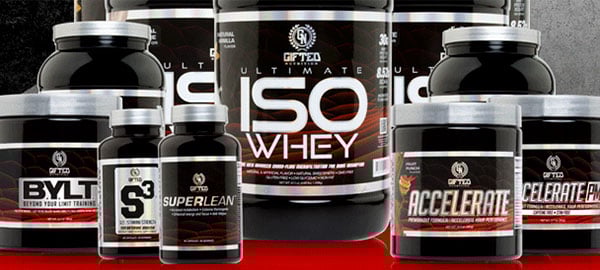 Gifted Nutrition show off Accelerate PM and BYLT