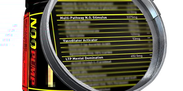 MAN Sports reveal the proprietaries and their weights for NOO Pump