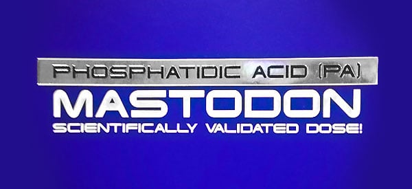 Scitec Nutrition's Mastodon confirmed a phosphatidic acid formula Scitec Nutrition's Mastodon confirmed a phosphatidic acid formula