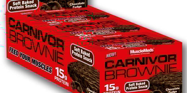 Soft baked MuscleMeds Carnivor Brownies launched direct a week after being revealed