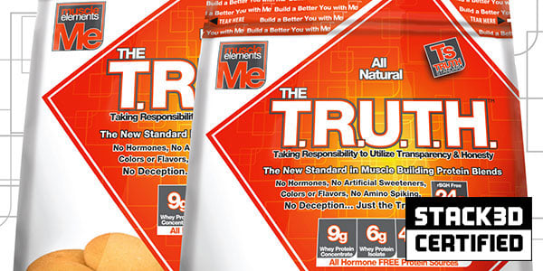 Muscle Elements the Truth free of amino spiking and with 4% extra protein