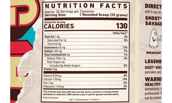 milk chocolate ghost whey