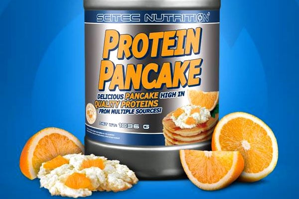 cottage cheese orange protein pancake