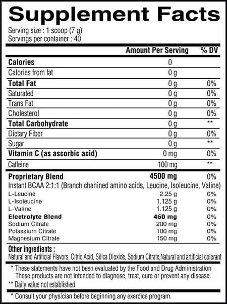yummy sports energy bcaa