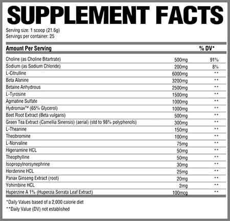 get strong af pre-workout