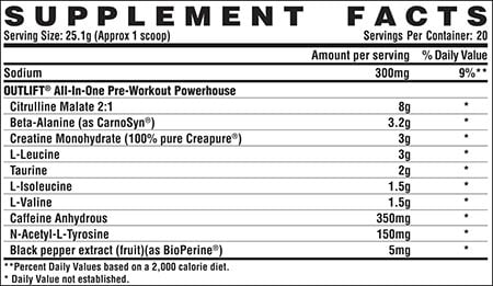 nutrex outlift natural