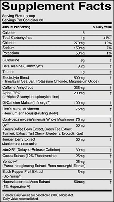 Rule One Proteins Pre Lift Label