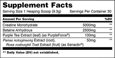 Animal Creatine Xl Label