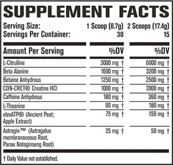 Jacked Factory Nitro Surge Build Label