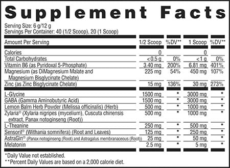 Apollon Nutrition From Dusk Till Dawn Label