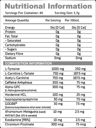 Day One Performance Vanish Label