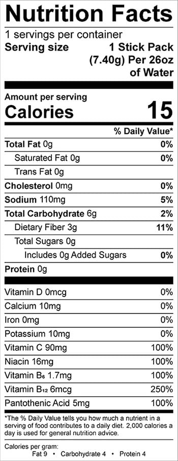 Devotion Nutrition Hydroflex Label