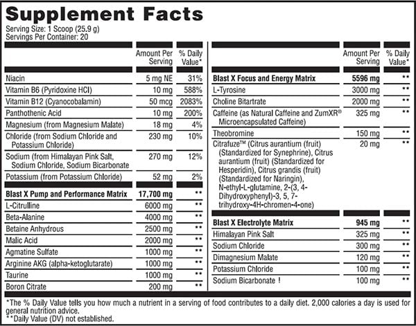 Old School Labs Blast X Label