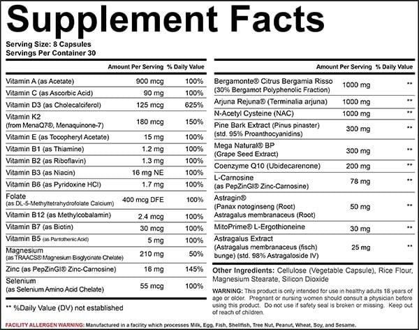 Like A Pro Complete Health V3 Label