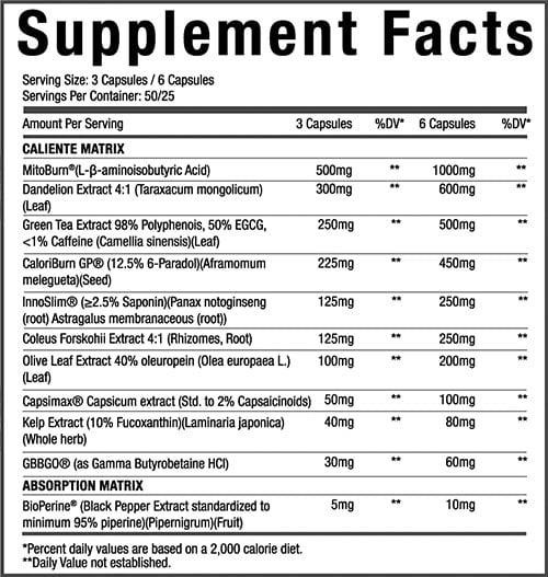 Xtremis Cartel Caliente V2 Label