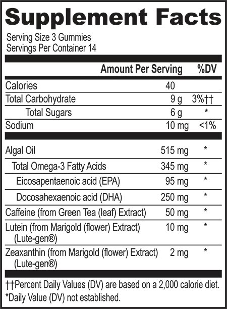 Onnit Alpha Brain Neuro Gummies Label