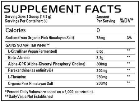 Gains In Bulk No Matter What 2 Label
